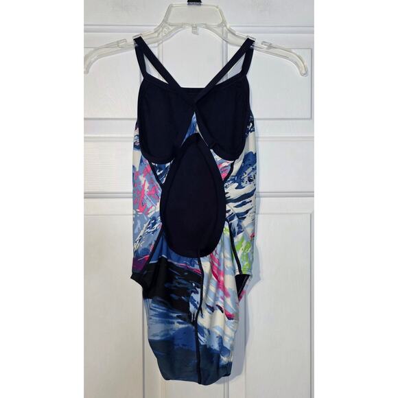 TYR Durafast Elite Women's Crosscut Tieback Swimsuit Transient Size 34 - Picture 3 of 6